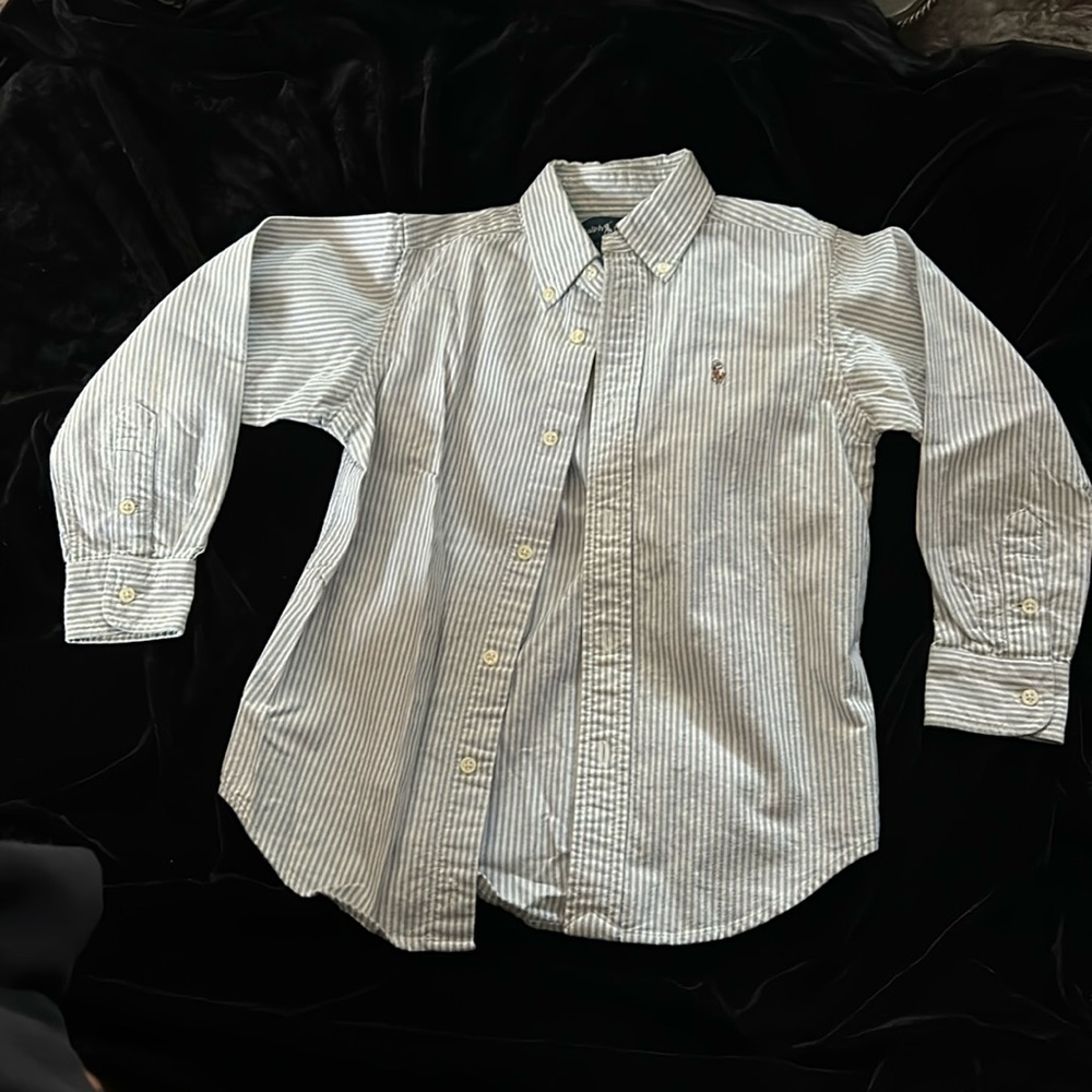 Children’s Ralph Lauren, long sleeve shirts.